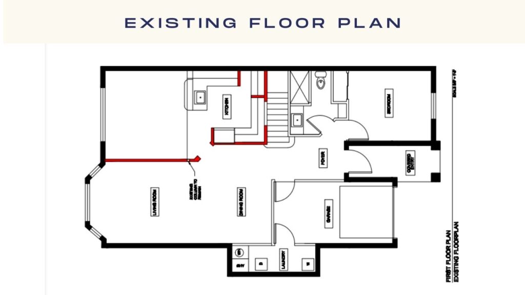 Existing floor plan